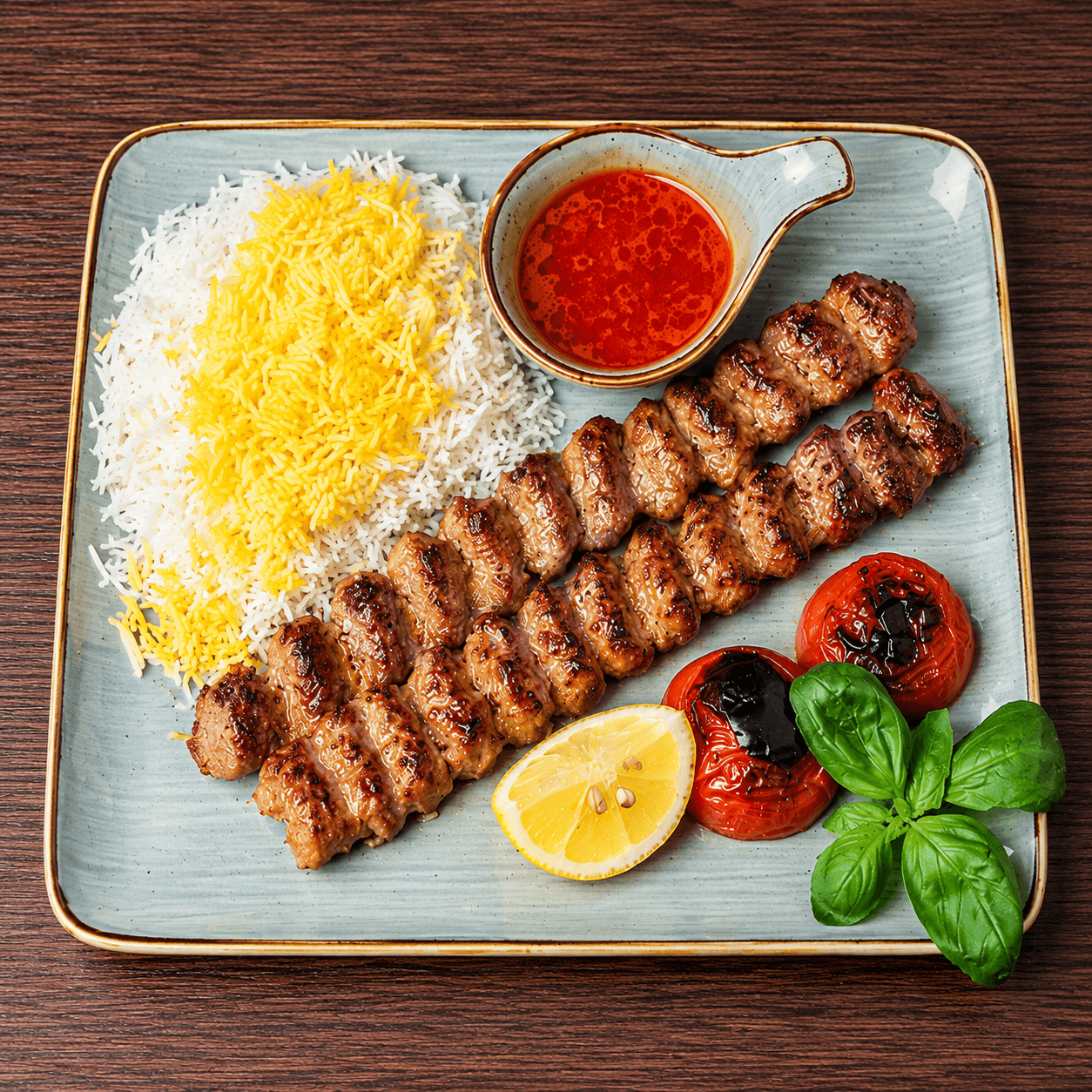 Chelow Kebab Koobideh